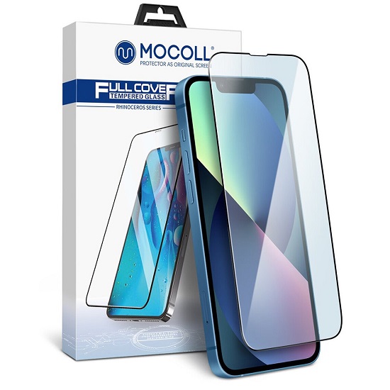 Противоударное стекло 3D MOCOLL для iPhone 14 Pro Max черное