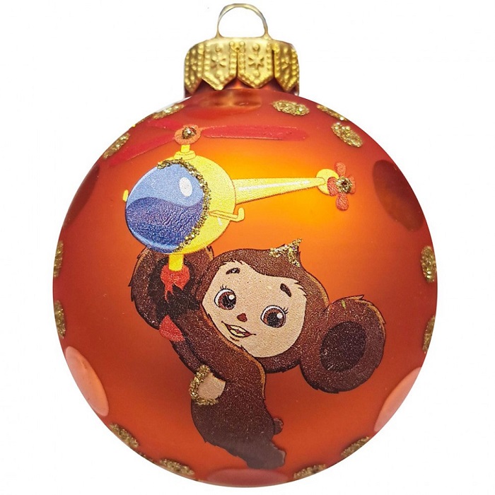 Шар "Чебурашка 1", 80 мм., в подарочной упаковке