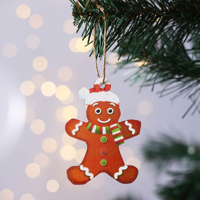 Ёлочное украшение "Печенька", 6.6 х 9.4 см 7772704