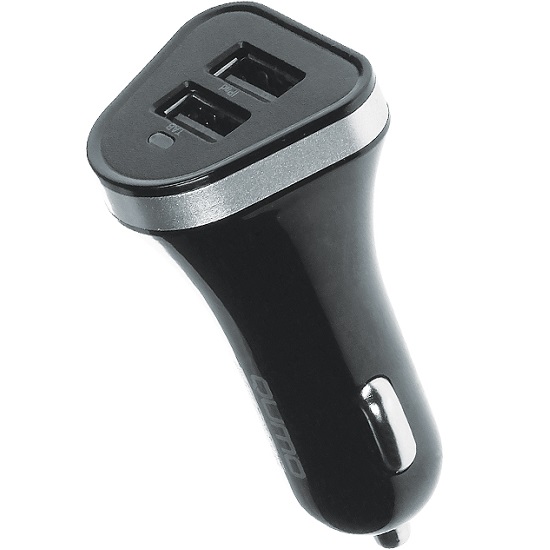 Авто ЗУ 2USB 3A QUMo Charger 0061 черный