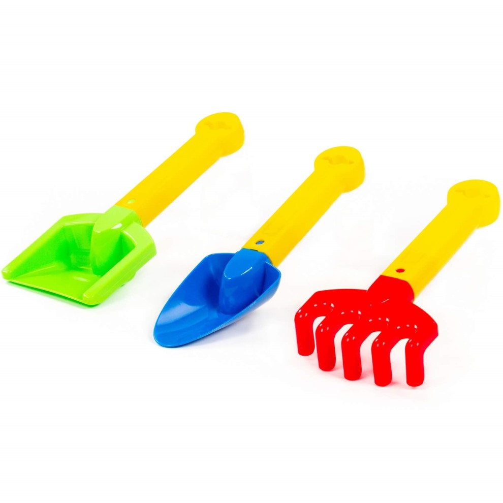 Набор песочный ПОЛЕСЬЕ №409: совок №23, грабли №23, лопата №23