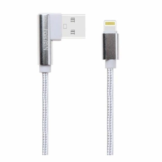 Кабель USB <--> microUSB  1.0м FAISON FX5 боковой, белый
