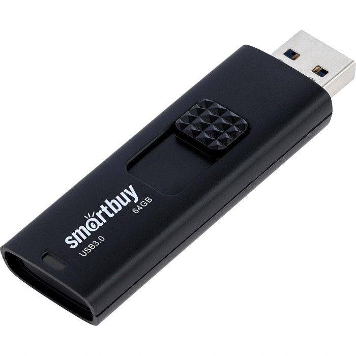 USB 64Gb SMARTBUY Fashion Black (SB064GB3FSK)