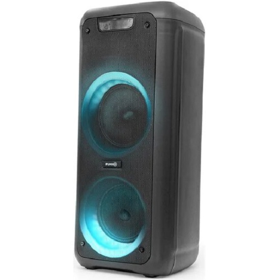 Колонка портативная FUMIKO HAMMER подсветка микрофон и пульт черная