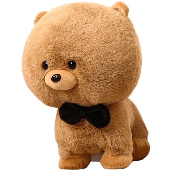 Мягкая игрушка «Собака с бабочкой», 40 см, цвет коричневый