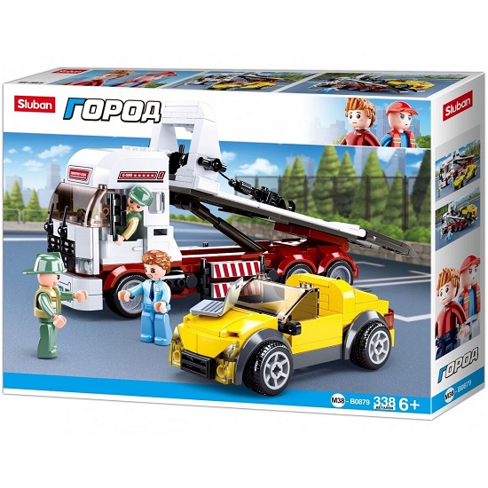 Конструктор SLUBAN Прицеп для Таун-Кара 338 дет. 
