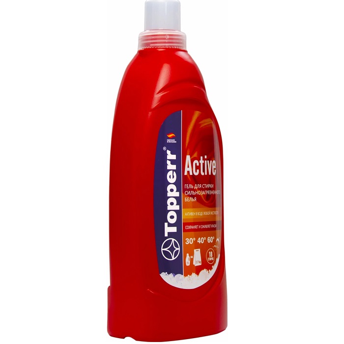 Гель-концентрат для стирки сильно загрязненного белья TOPPERR Active A1619 (3), 3000 мл