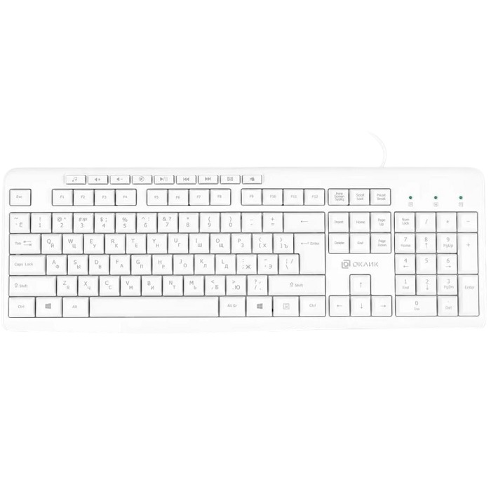 Клавиатура OKLICK 305M (1875227), белый