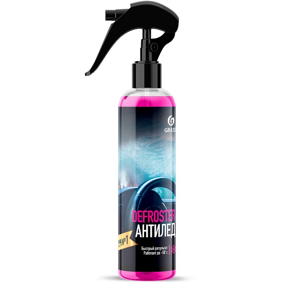 Размораживатель стекол и замков Антилёд GRASS DEFROSTER, 0,25л спрей/ 151250