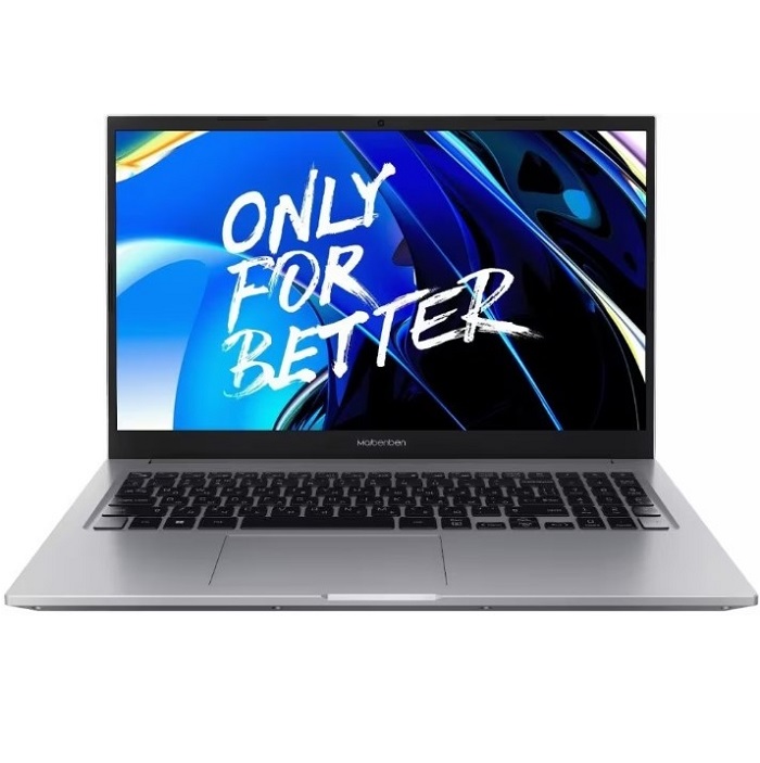 Ноутбук 15.6" Maibenben B115B (AMD Ryzen 7-5825U/ 16 GB/ SSD 512 ГБ/ Win11Pro) (B115B-R752UMF1SPSRE2), серебристый 