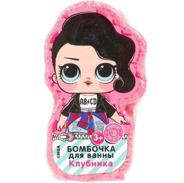 Бомбочка для ванн ЛОЛ в форме героя клубничка, 120 г МИЛАЯ ЛЕДИ 393637
