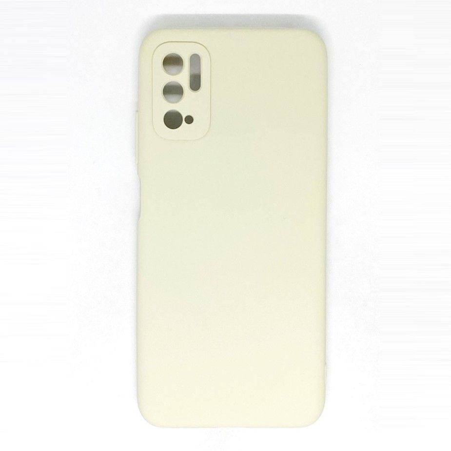 Задняя накладка SILICONE COVER для Xiaomi Poco M3 Pro молочный