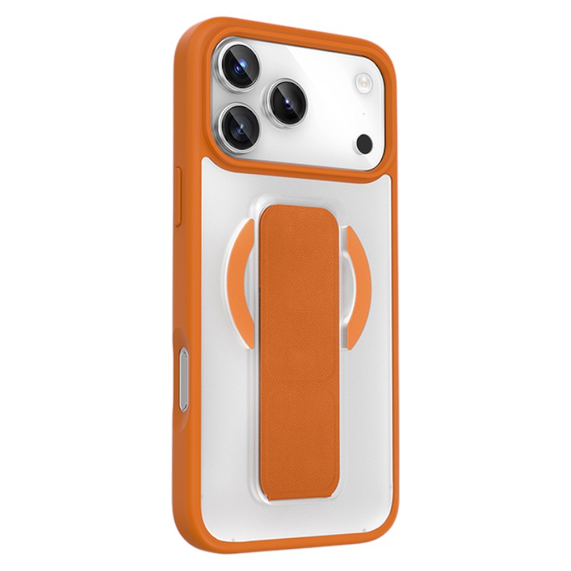 Задняя накладка KEEPHONE STANTA MAGSAFE HAND HOLDER CASE для iPhone 17 PRO MAX ORANGE