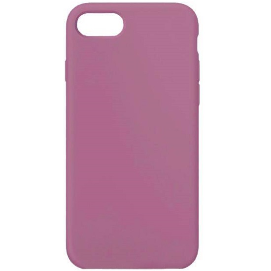 Cиликоновый чехол CTR для iPhone 7 (4.7) плотный матовый (серия Colors) (темно-розовый)