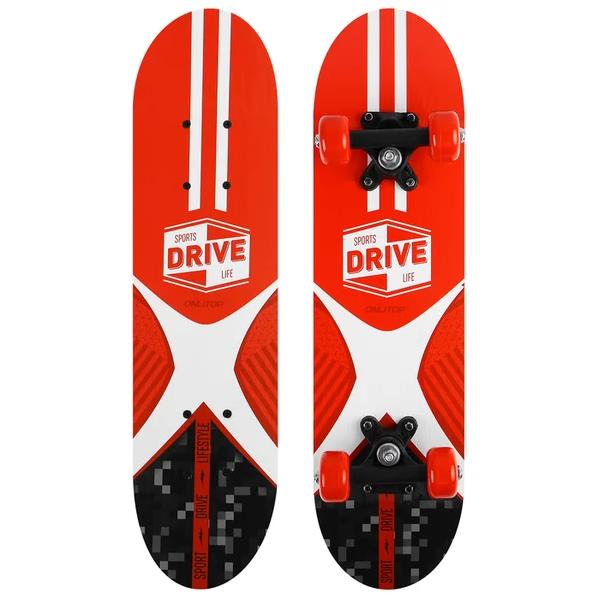 Скейтборд SPORTS DRIVE LIFE 62х16 см, колёса PVC d=50 мм