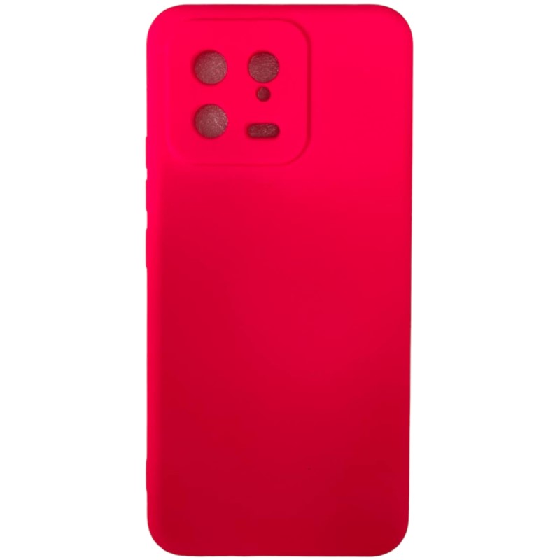Задняя накладка SILICONE COVER для Xiaomi 13 №10 Фуксия
