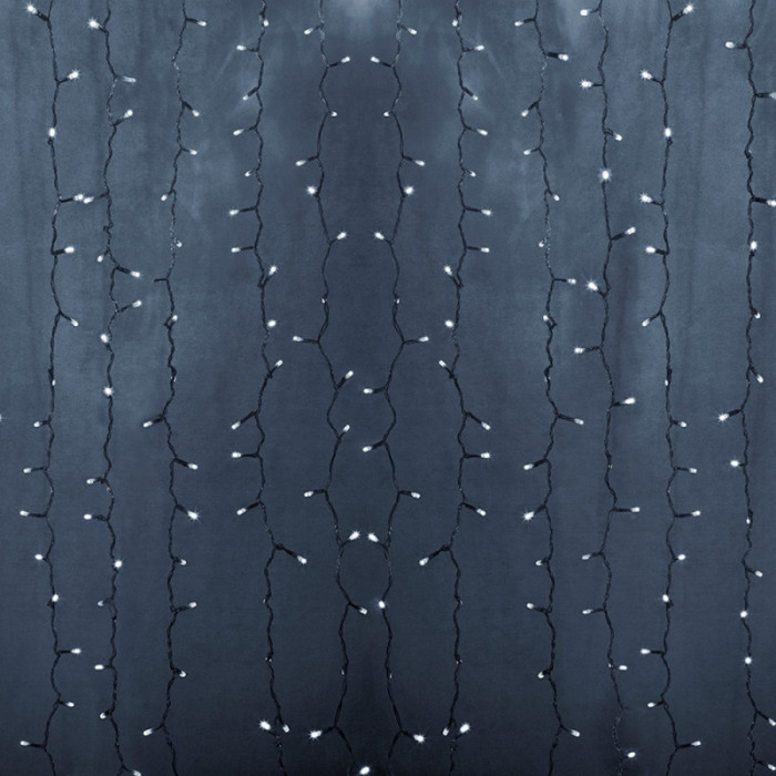 Гирлянда "Бахрома", 2 х 1.5 м, свечение белое, NEON-NIGHT 235-305-6