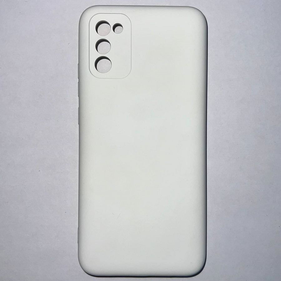 Задняя накладка SILICONE COVER для Samsung Galaxy A02S белый