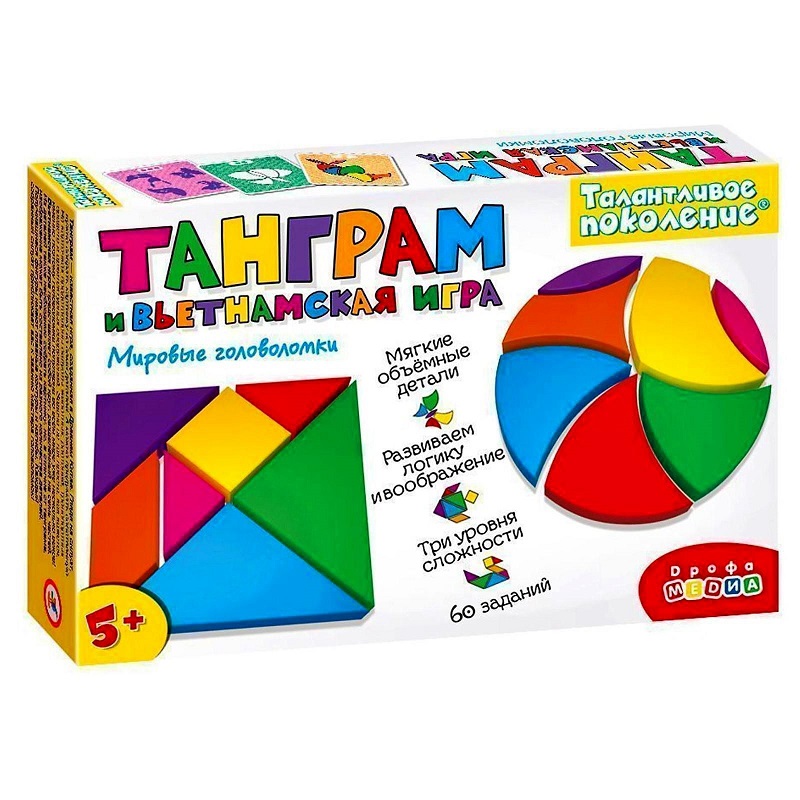 Настольная игра ДРОФА-МЕДИА «Танграм и вьетнамская игра»
