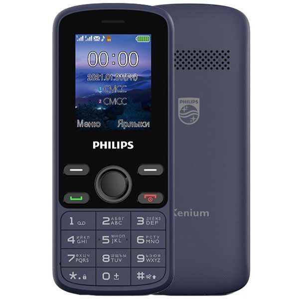 Телефон PHILIPS E111 Xenium Blue