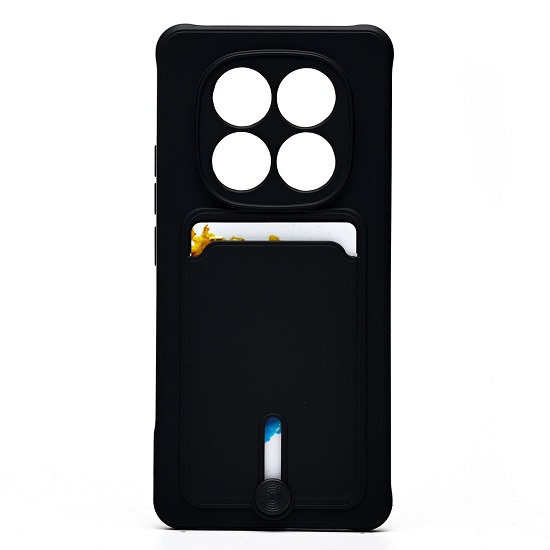 Задняя накладка SC304 с картхолдером для Xiaomi Redmi Note 14 Pro (black) (238760)