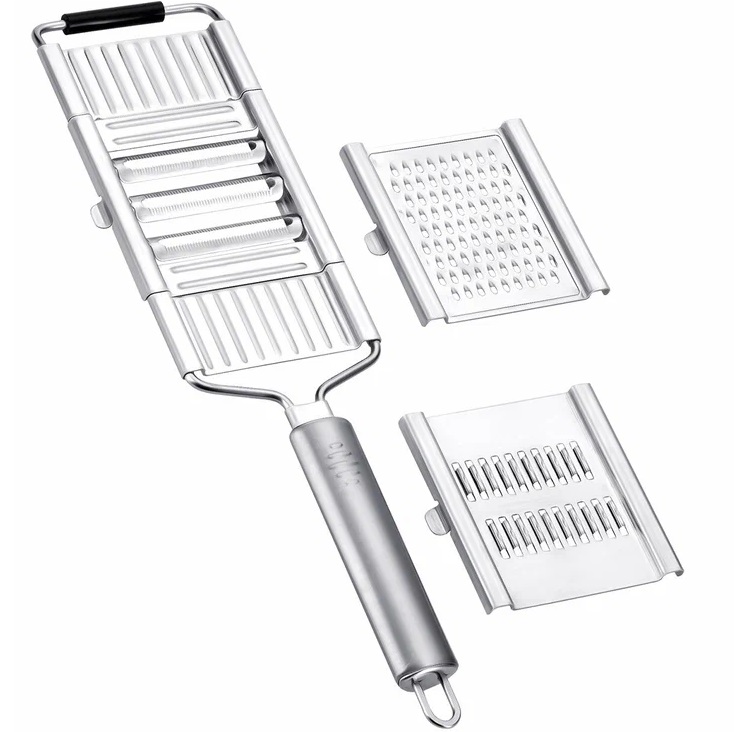 Терка REGENT Linea SOLIDO 93-AC-SO-03 со сменными насадками 3в1, 35,5х8,5 см