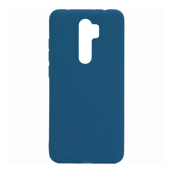 Задняя накладка SILICONE case NEW для Xiaomi Redmi Note 8 Pro синяя