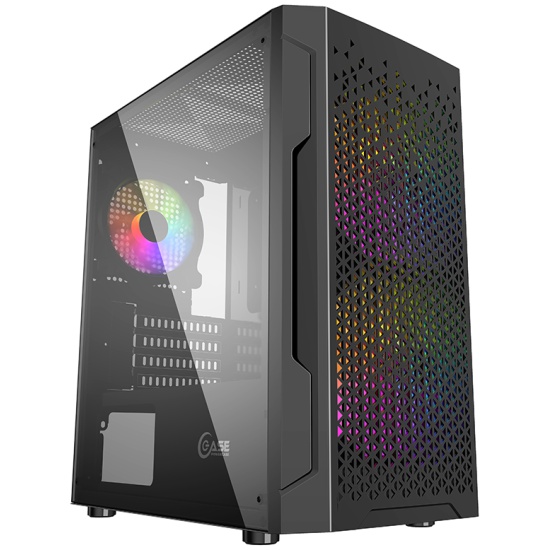 Корпус Powercase Mistral Micro Z3B Mesh LED CMIMZB-L3