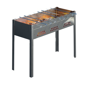 Мангал ЛИАНА +9 шампуров Ж-552