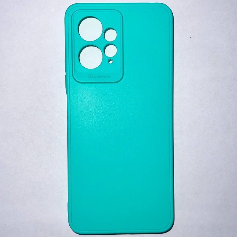 Задняя накладка Мобилис для Xiaomi Redmi Note 12 (4G), морской зеленый , матовая с защитой камеры