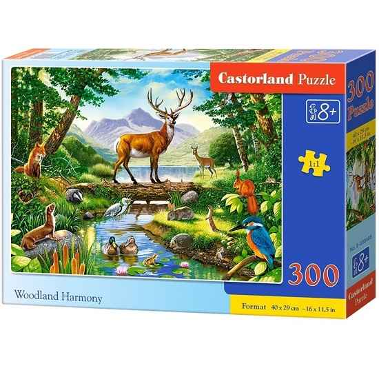 Пазл CASTORLAND 300 "Лесная гармония" 