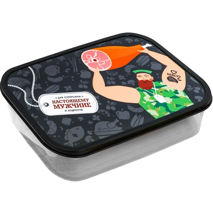 Ланч-бокс "Обед настоящего мужика", 1,2 л