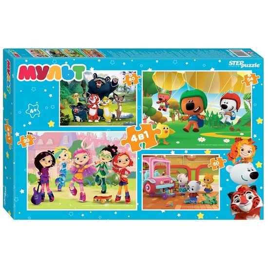 Пазл Step Puzzle 4в1 "Мульт" (0+ Медиа)