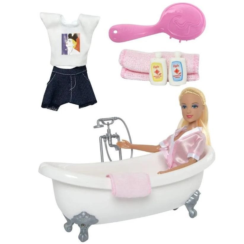 Игровой набор с куклой DEFA Lucy "Ванные процедуры" (29 см, аксесс., в ассорт.)