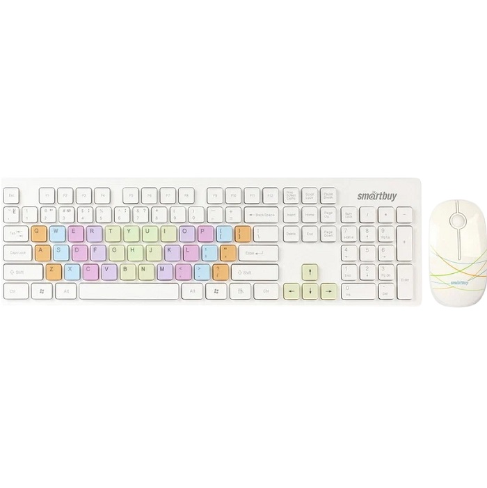 Клавиатура+мышь БП SMARTBUY 218346AG белый (SBC-218346AG-W)