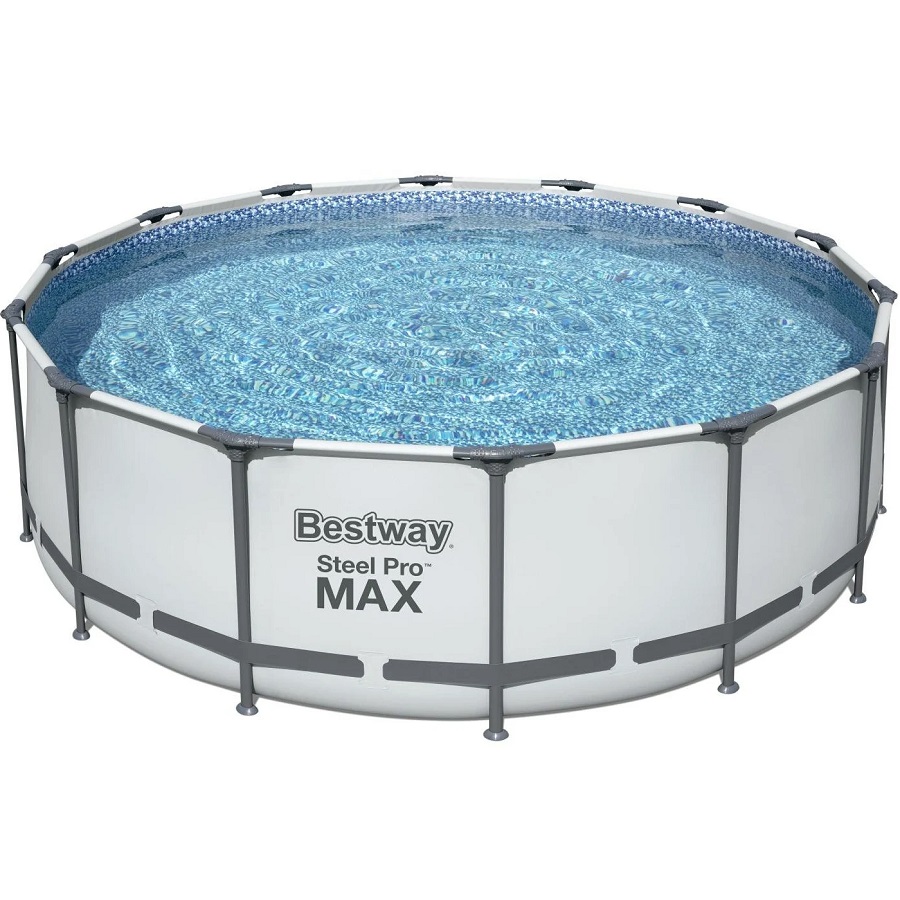 Бассейн каркасный BESTWAY 5612Z Steel Pro Max 488х122см, 19480л, фил.-насос 5678л/ч, лестница, тент