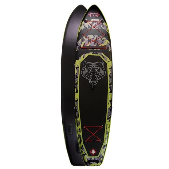Сапборд TECH TEAM Hunter (Green) 335x83x15 см (сиденье, каячное весло)