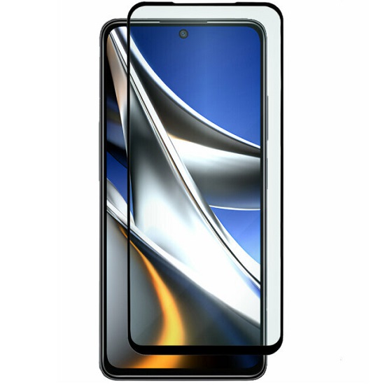 Противоударное стекло 5D ZIBELINO для Xiaomi Redmi Note 9S/9 Pro/11T/11T Pro/Poco X3/X3 Pro/X4 Pro 5G (6.67") черный с вырезом