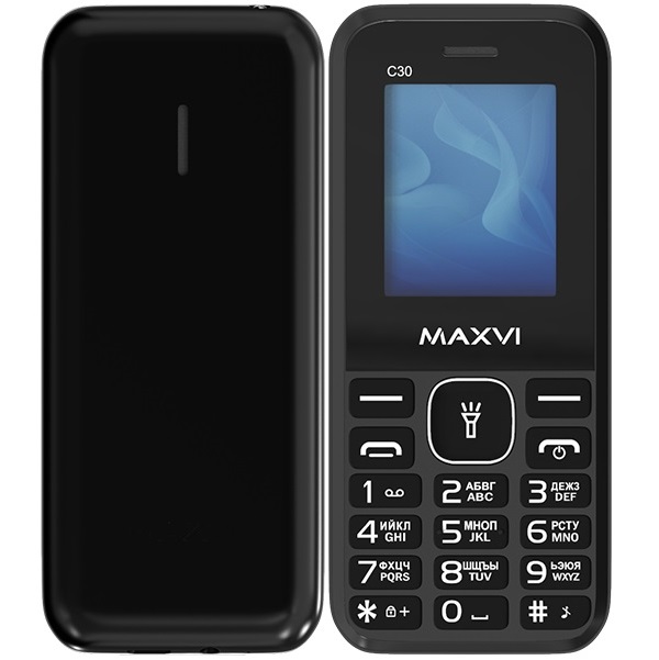 Телефон Maxvi C30 черный