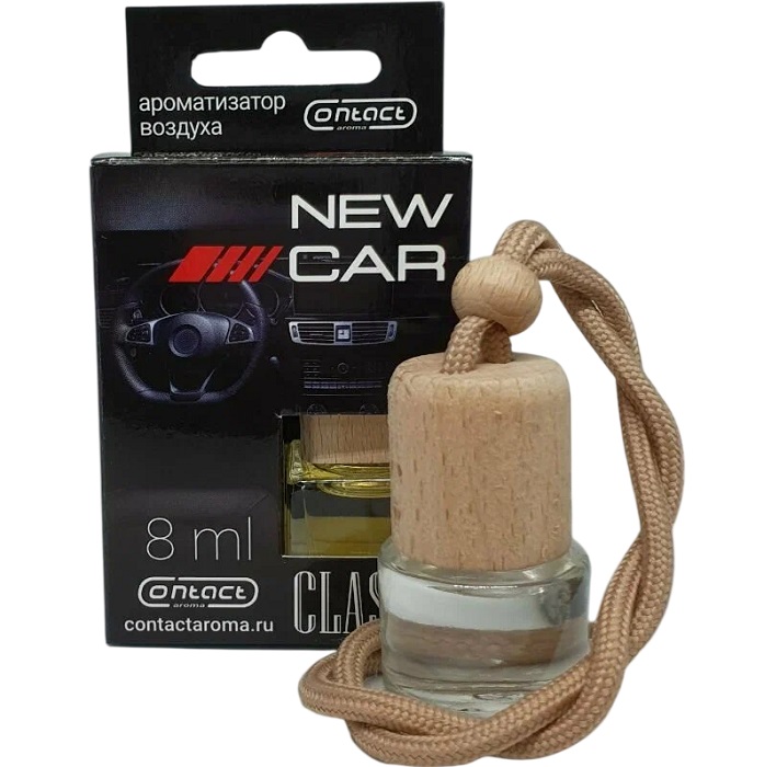 Ароматизатор CONTEX  CLASSIK New car деревянной крышкой