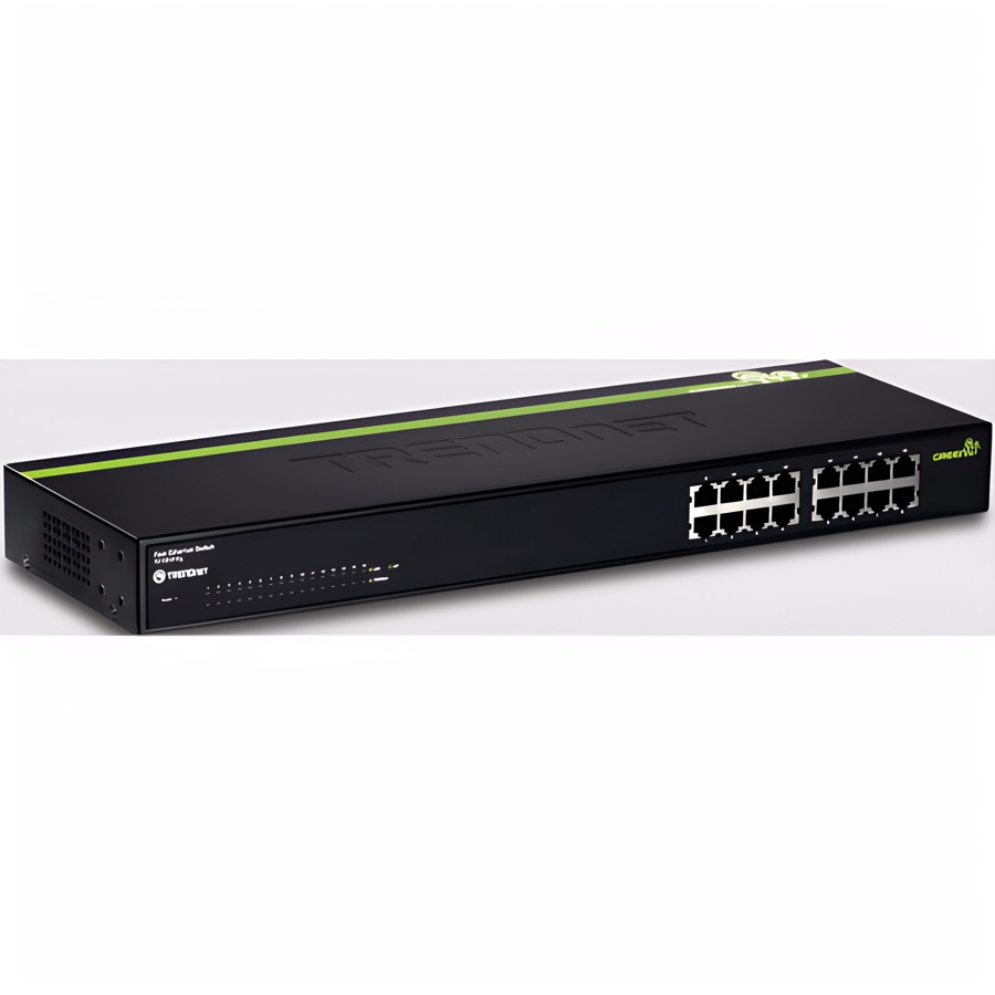Коммутатор TRENDNET TE100-S16G с технологией GREENnet (Б/У)