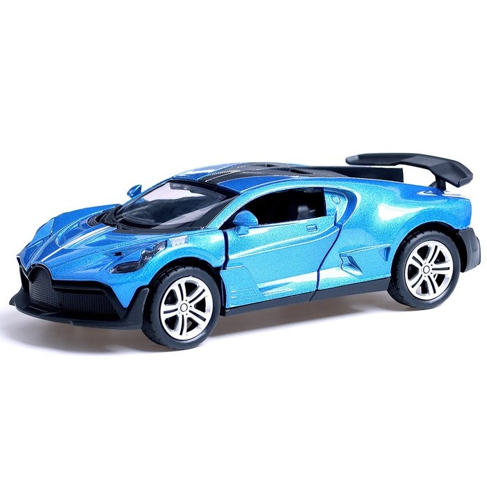 Машинка металлическая «Купе», 1:28, световые и звуковые эфф, цвет синий 10292547