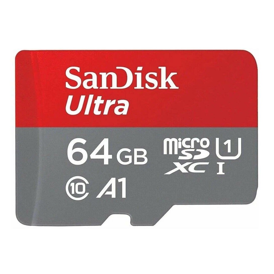 Micro SD 64Gb SanDisk Class 10 Ultra UHS-I A 1 (140 Mb/s) без адаптера