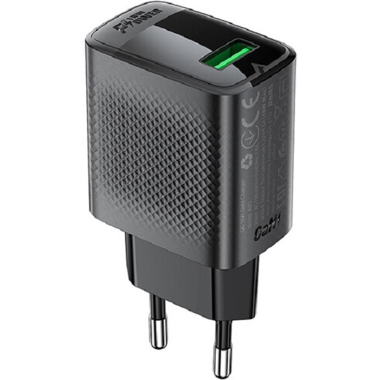 Сетевое ЗУ 1USB ACEFAST A90, черный, PD18Вт