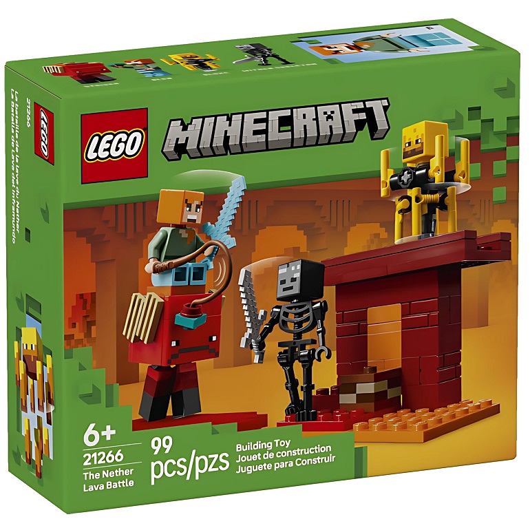 Конструктор LEGO Minecraft 21266 Битва за лаву Нижнего мира