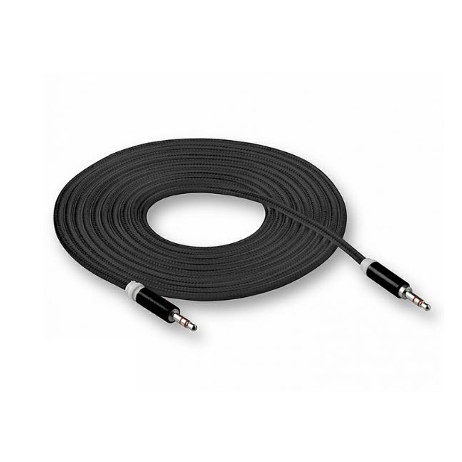 Кабель Jack 3.5 <--> Jack 3.5 WALKER WCA-520 в перплете, серый