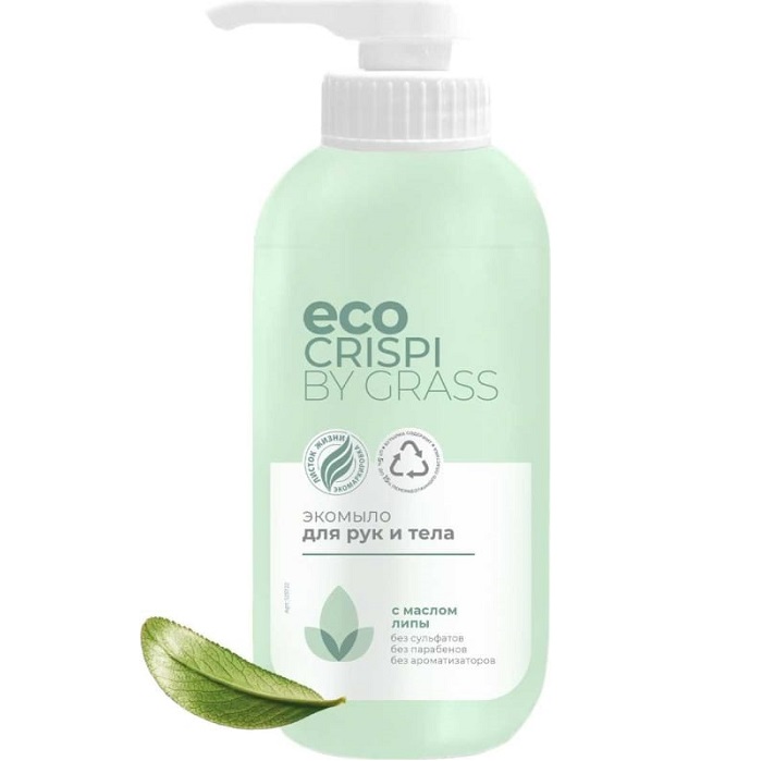 Экомыло для рук и тела GRASS Crispy, 500мл