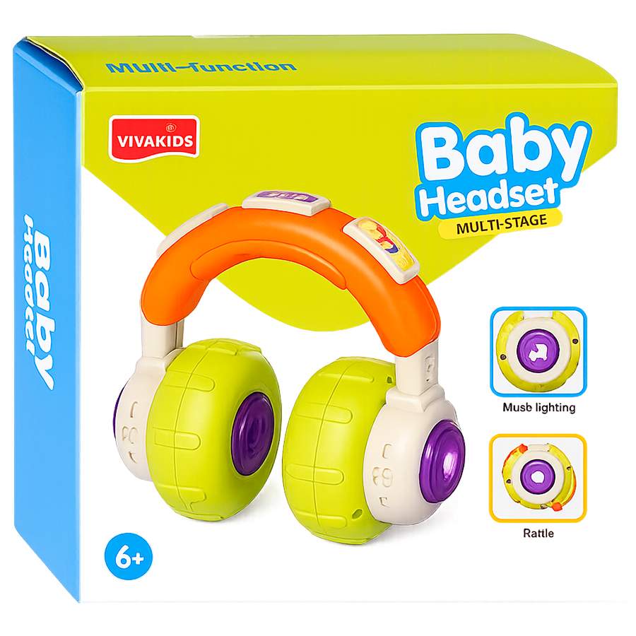 Игрушка развивающая "Наушники" на батарейках, в коробке УТМ01475229