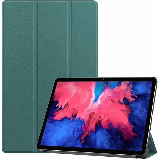 Чехол футляр-книга NONAME для Lenovo Tab P11(2nd Gen) 2022 11.2'' (темно-зеленый) с магнитом
