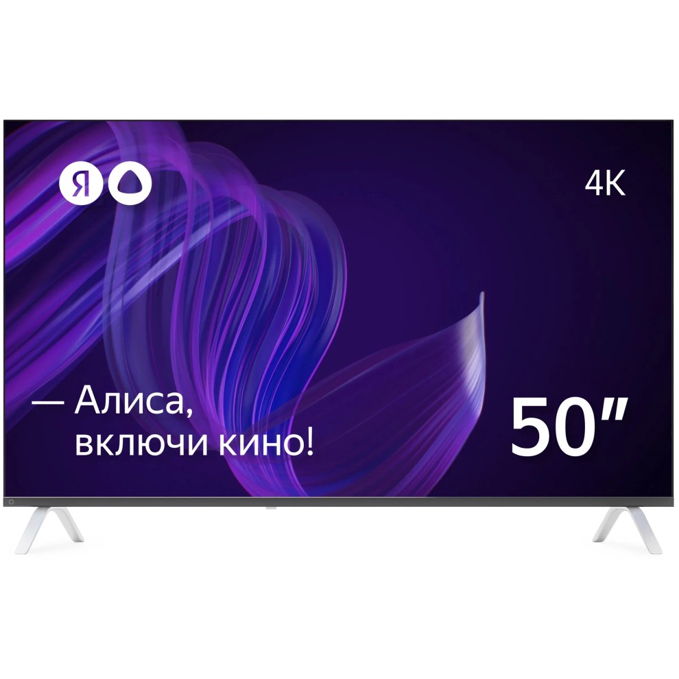 Телевизор Яндекс YNDX-00072 4K Ultra HD, черный, 50"